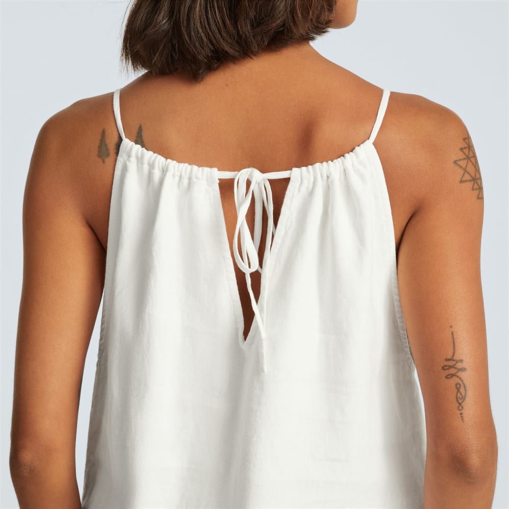 The Linen Apron Dress | White - Image 6