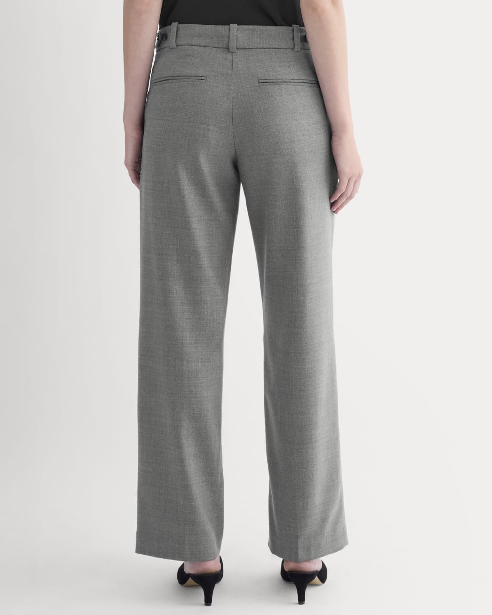 Straight-Leg Trouser in Tailor Twill | Heather Graphite - Image 5