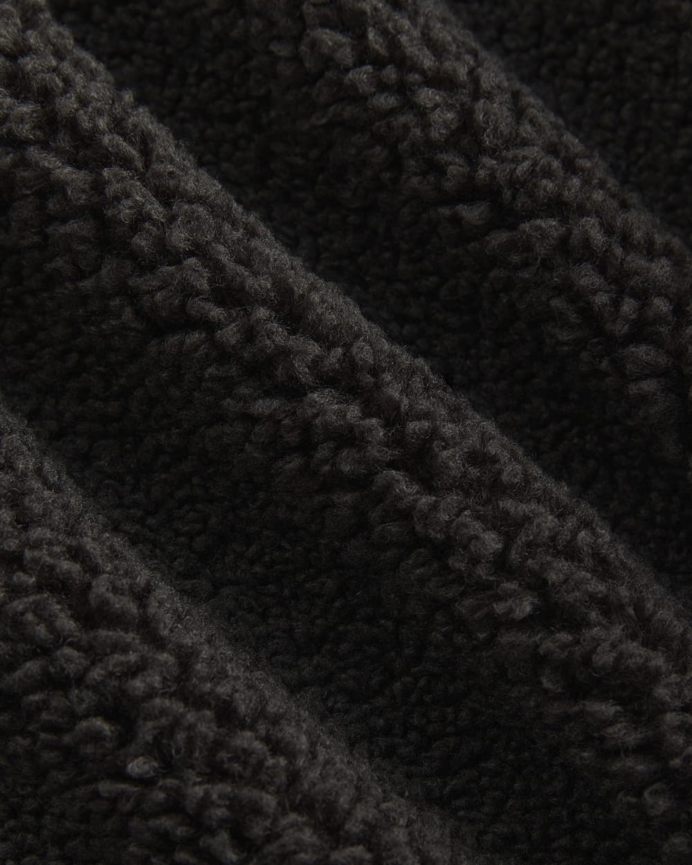Reversible Teddy Half-Zip Pullover | Black - Image 6