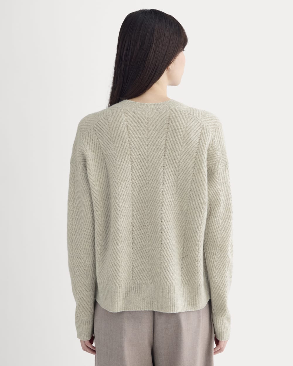 Cashmere Herringbone Sweater | Canvas - Image 5
