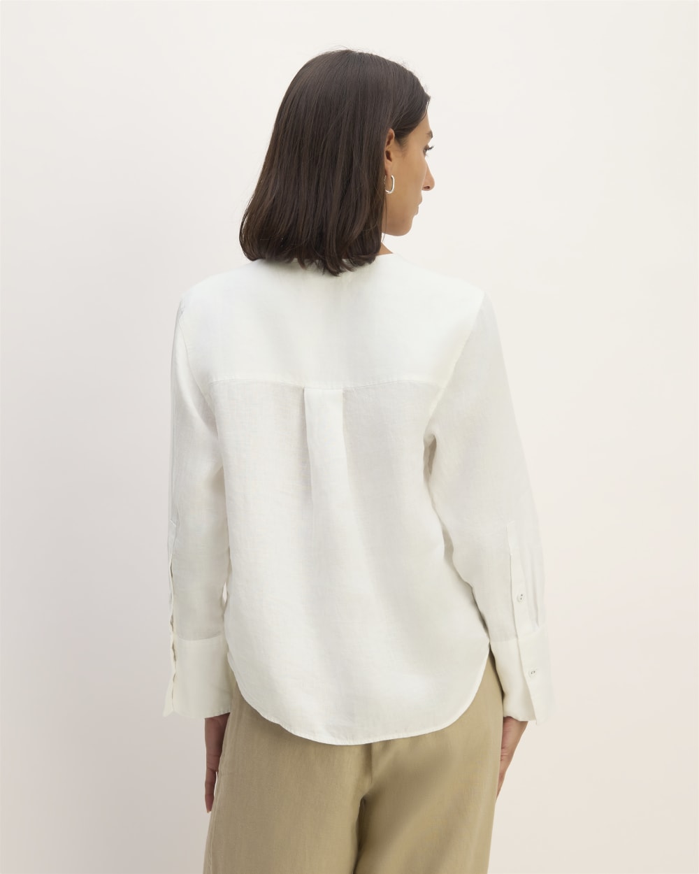 The Popover Shirt in Linen | White - Image 6