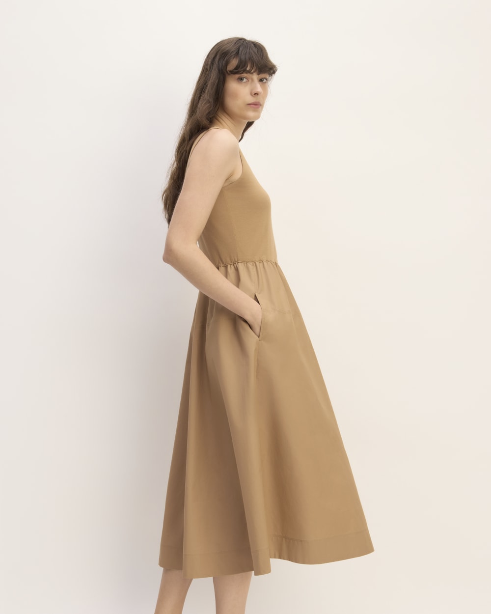 The Supima® Jersey Riviera Dress | Tiger's Eye - Image 3