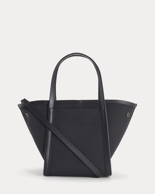 Canvas Mini Lug Tote | Black