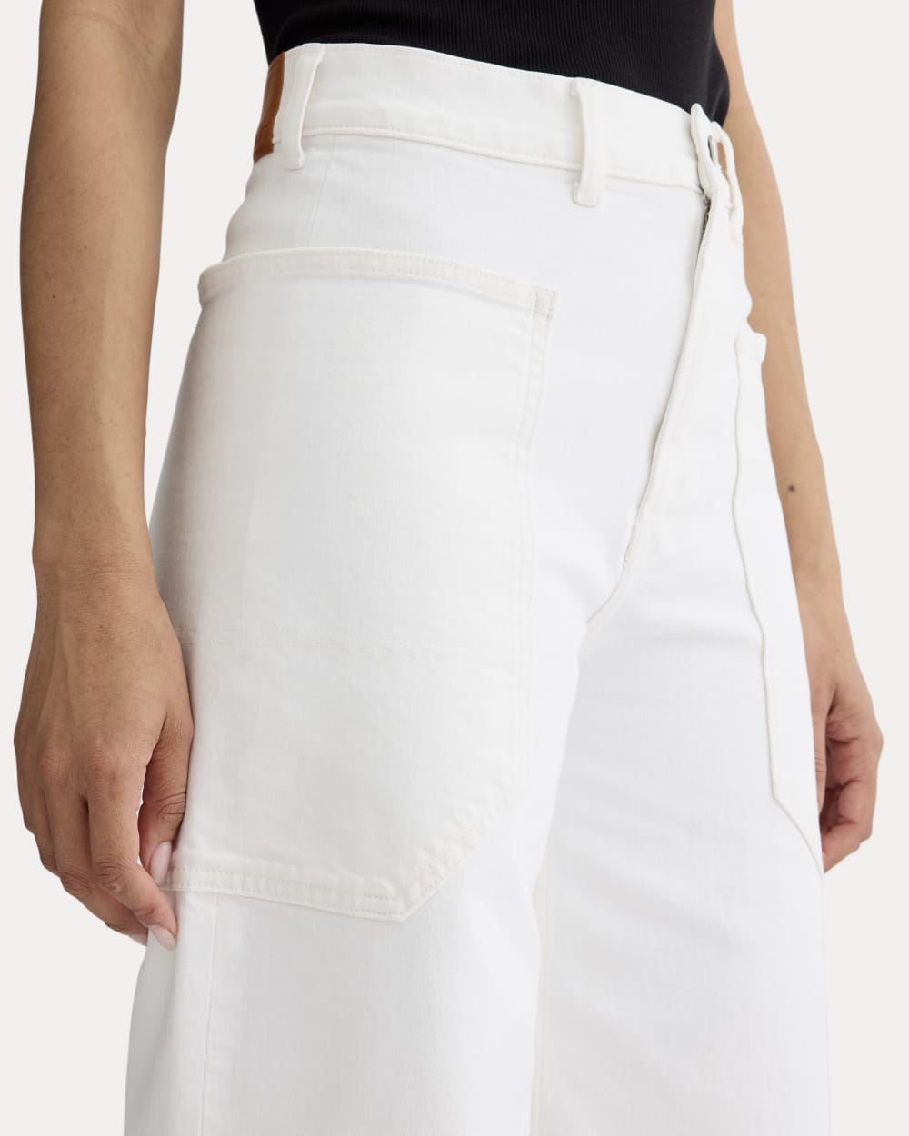 The Way-High® Gardener Cropped Jean | Ecru - Image 4