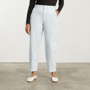 Alternative view of The Utility Barrel Pant | Sky Blue | Regular