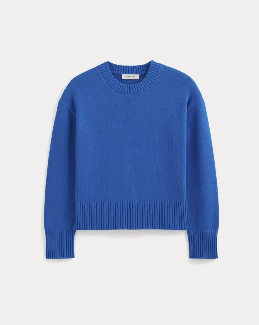 The Boxy Sweater in Everyday Cotton | Imperial Blue
