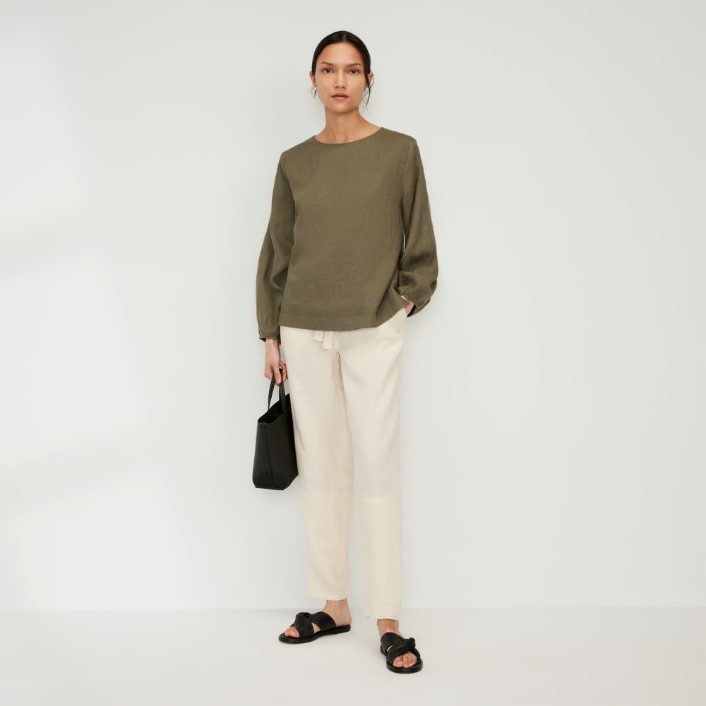 The Linen Long-Sleeve Top | Kalamata - Image 6