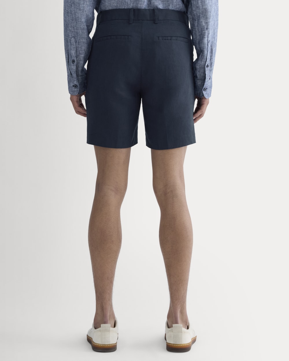 The 7 Linen Trouser Short | Navy - Image 5