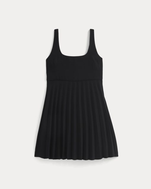 Alternative view of Drapey Crepe Mini Dress | Black