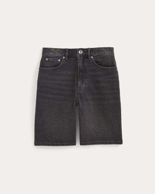 Alternative view of The Long A-Line Denim Short | Night