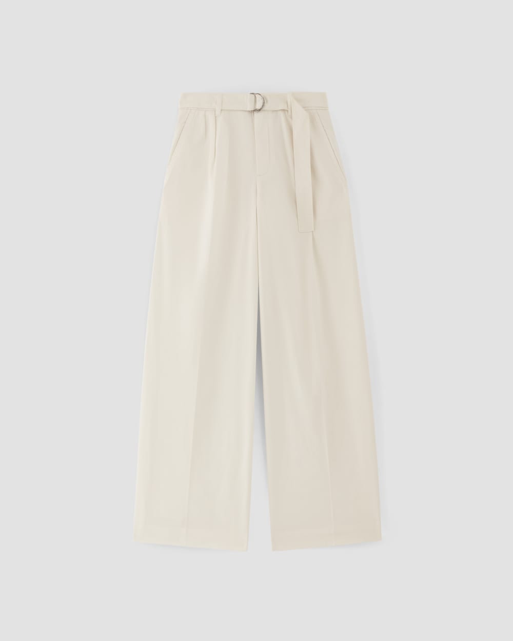 The Pleated Wide-Leg Chino | Bone - Image 2