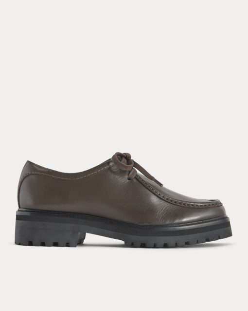 Leather Lug Chukka | Deep Brown