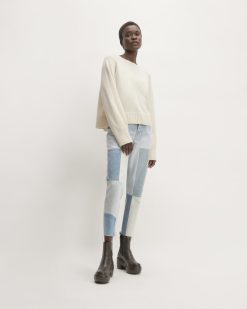 The '90s Cheeky® Mended Jean | Patched Indigo | 26.5 Inseam
