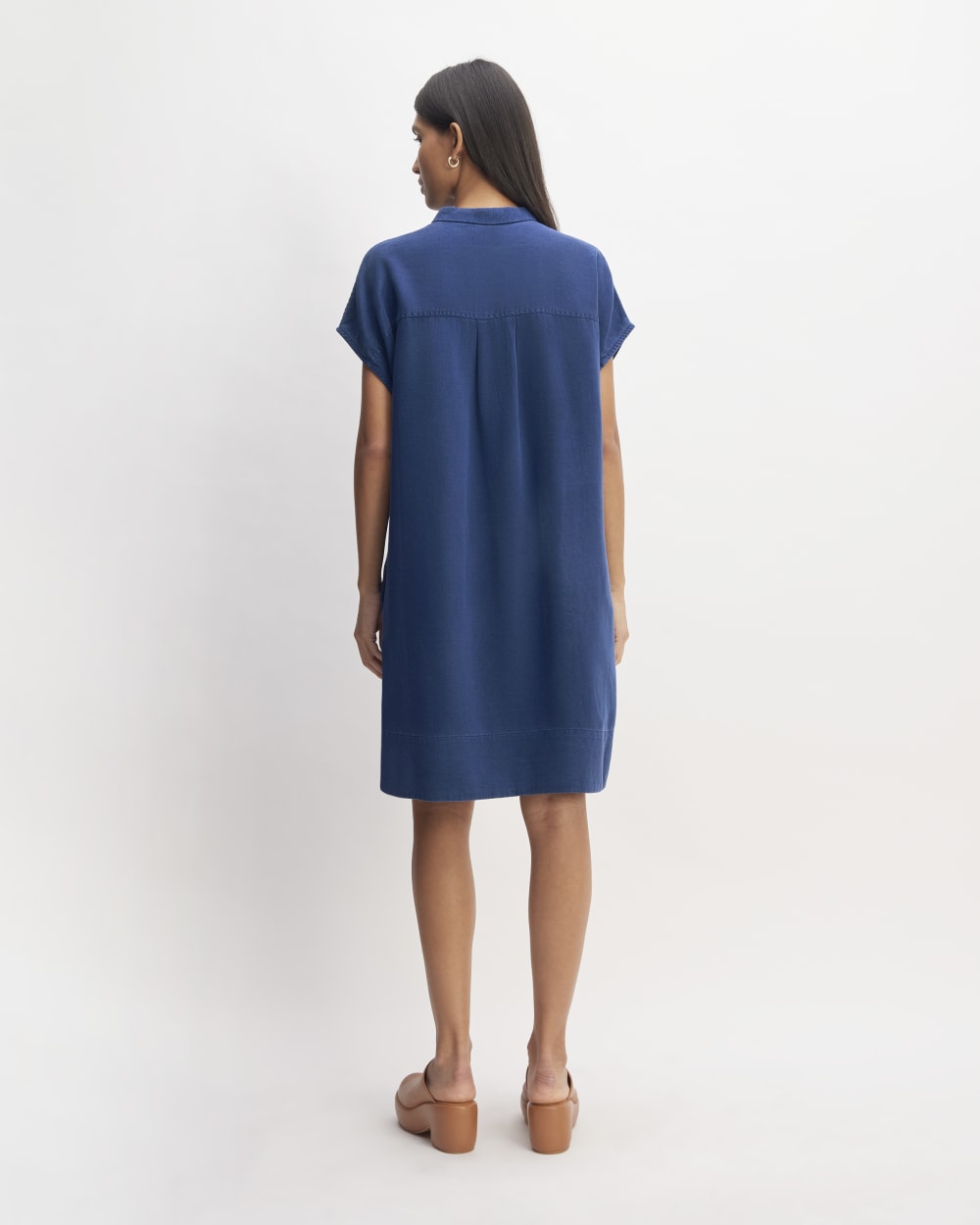 The TENCEL™ Easy Workwear Dress | Bellwether Blue - Image 6