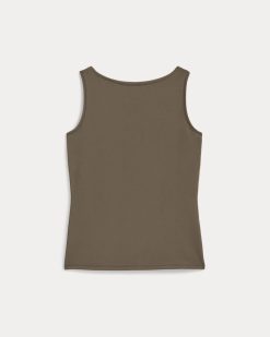 Alternative view of The Form Boatneck Tank | Deep Taupe