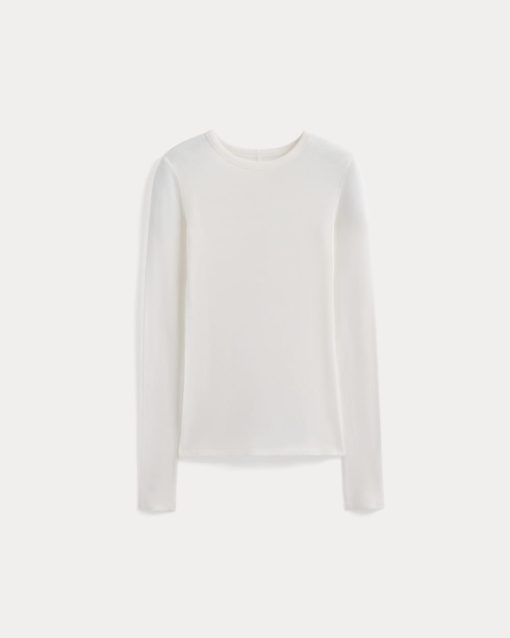 Alternative view of Tissue Long-Sleeve Crew | Bone