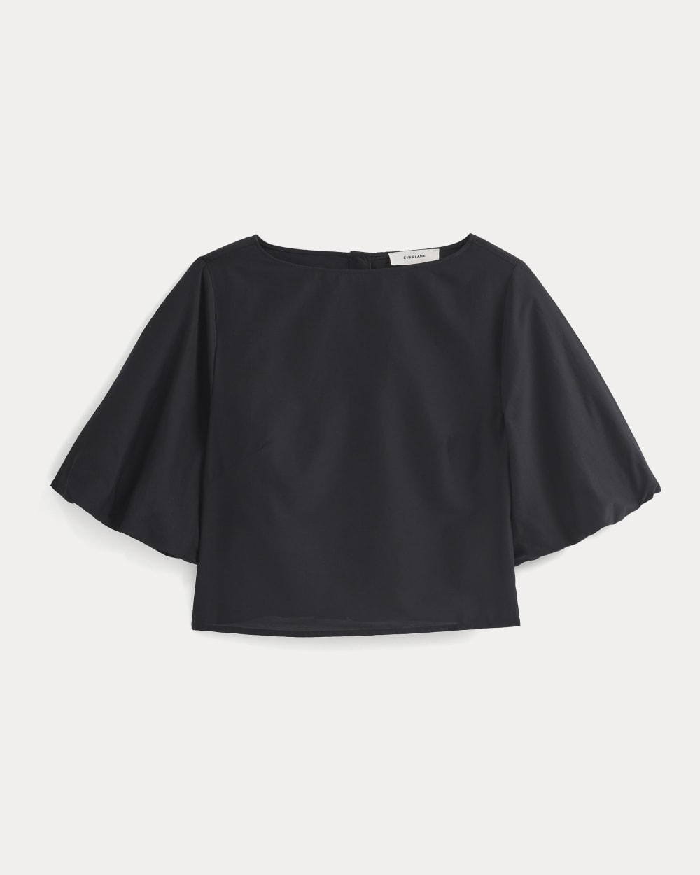 Bubble-Sleeve Top | Black - Image 2
