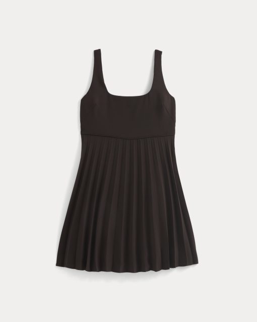 Alternative view of Drapey Crepe Mini Dress | Dark Chocolate