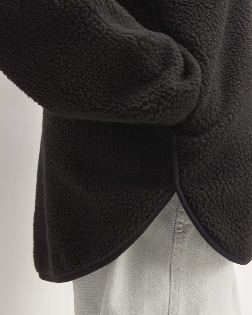 The ReNew Fleece Full-Zip Hoodie | Black - Image 5