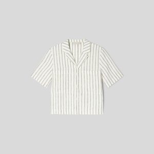 Alternative view of The Linen Workwear Shirt | Black / Canvas Tan