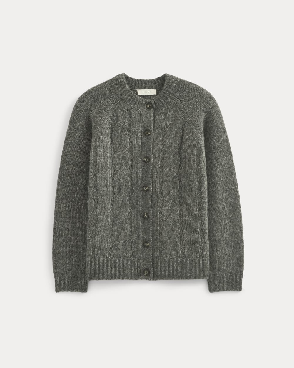 Cloud Cable Cardigan | Heather Charcoal - Image 2
