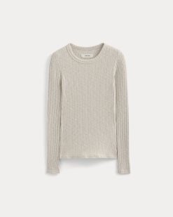 Alternative view of The Cozy Rib Long-Sleeve Tee | Peyote / Bone