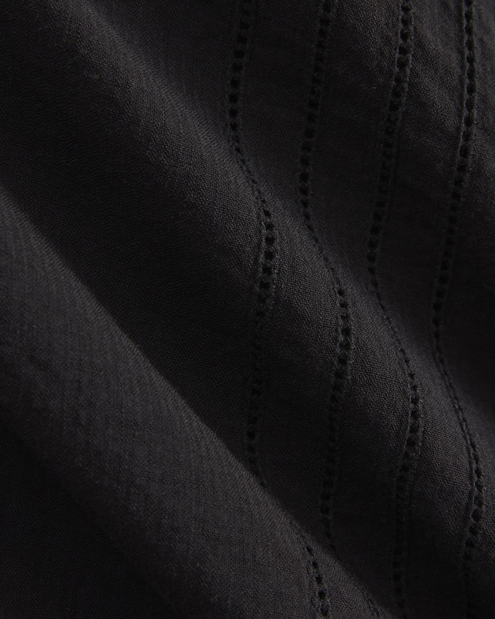 Cotton Gauze Resort Shirt | Black - Image 7