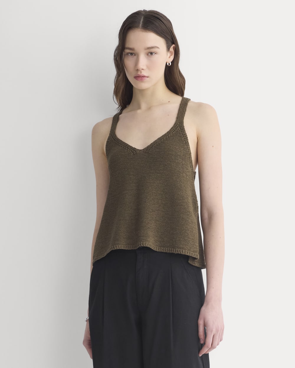 Racerback V-Neck Sweater | Beech