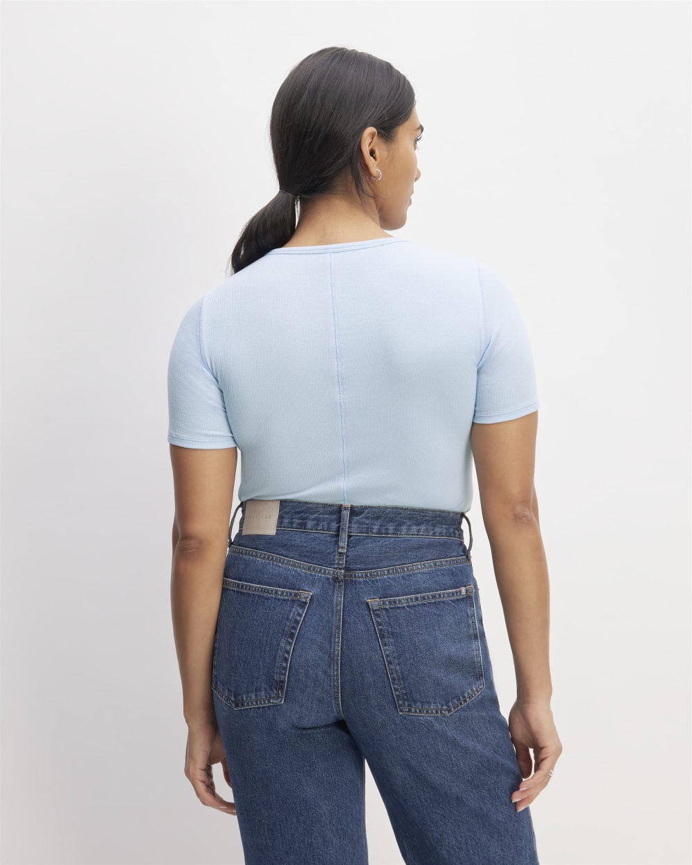 The Luxe Rib Crew | Chambray Blue - Image 4