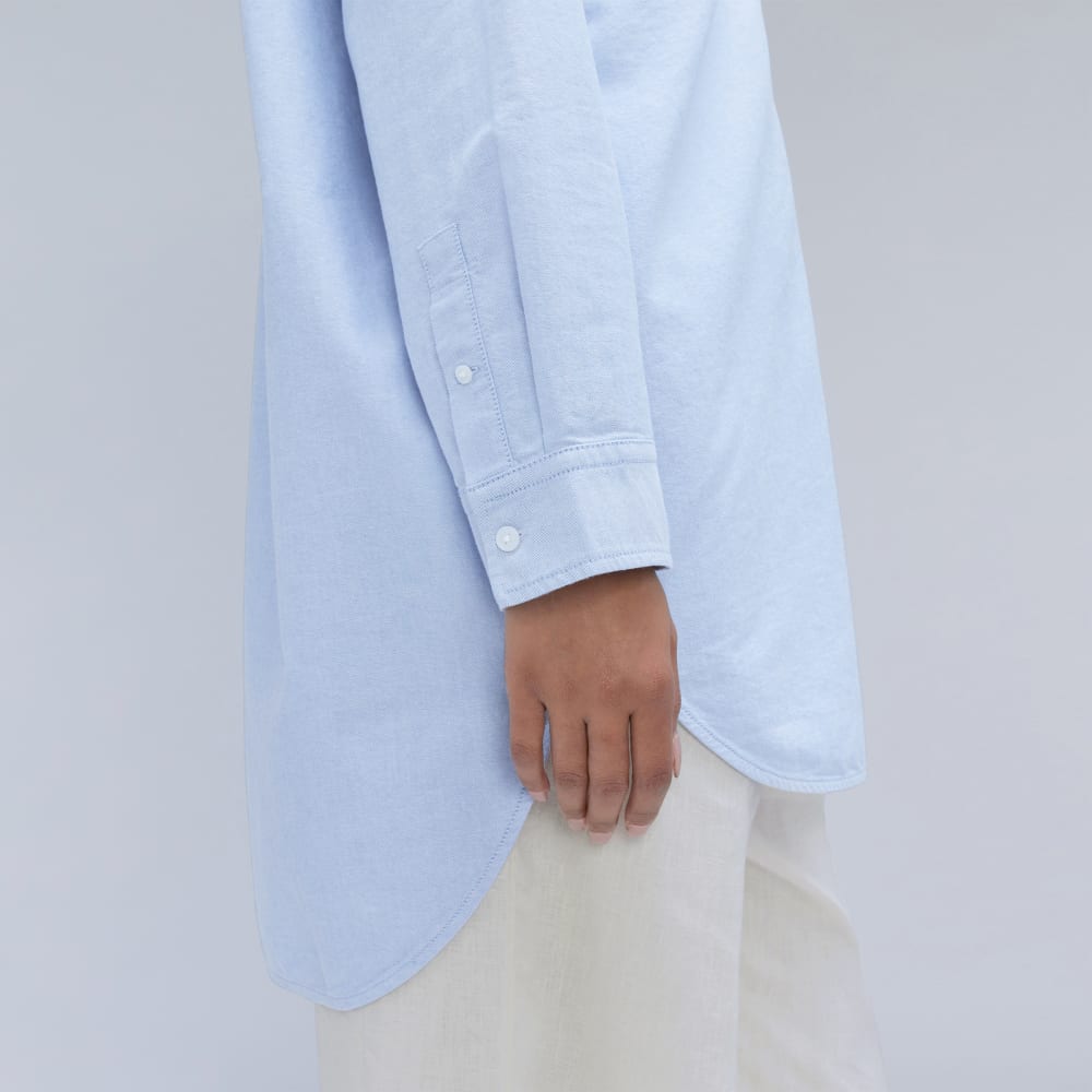 The Way Long Oxford Shirt | Light Blue - Image 4