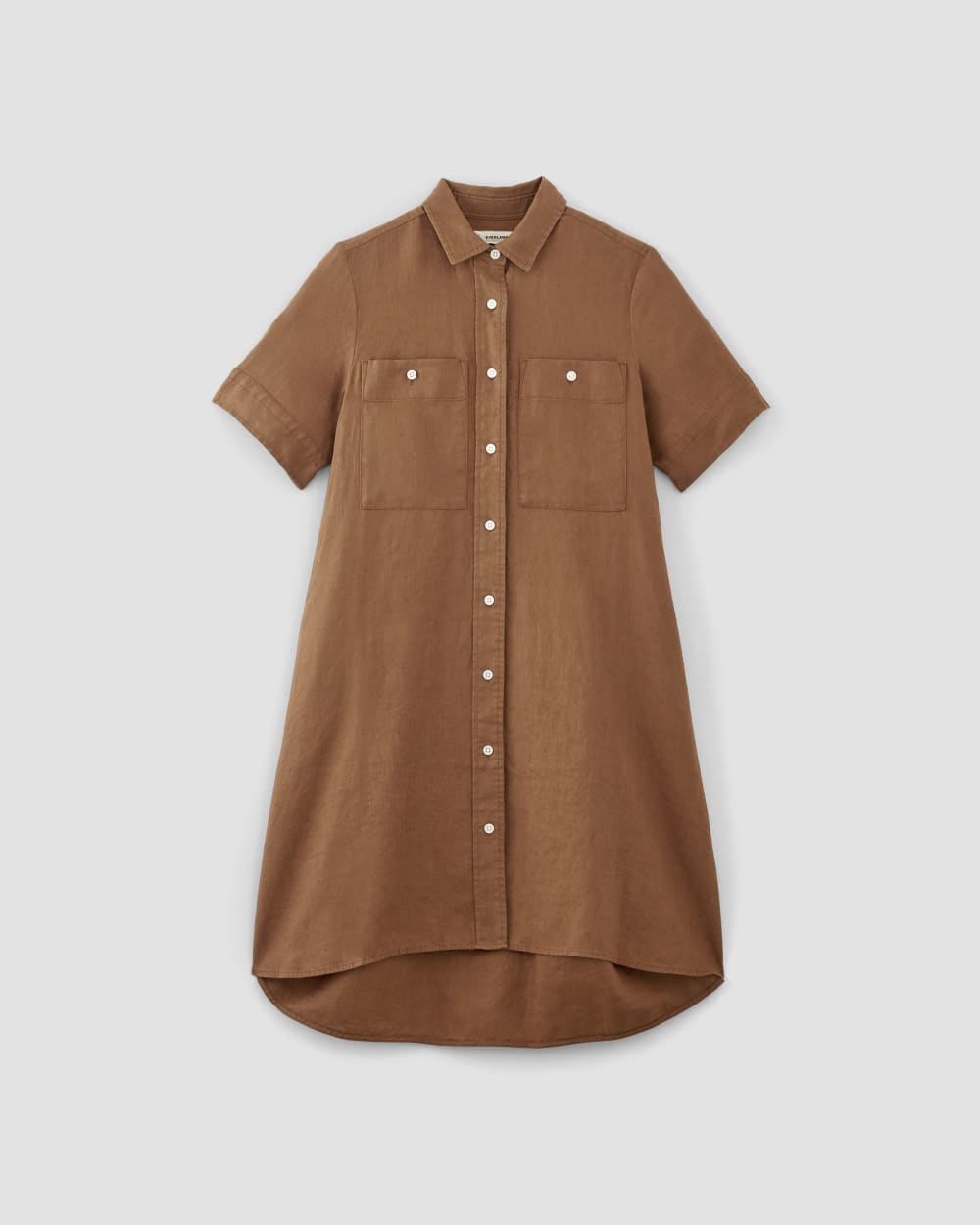 The Daytripper Dress in Linen | Carob Brown - Image 2