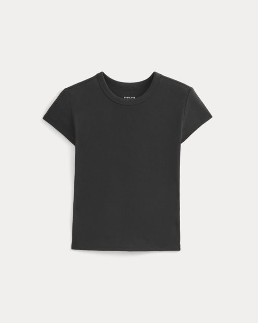Alternative view of RetroSoft Cotton Crew | Black