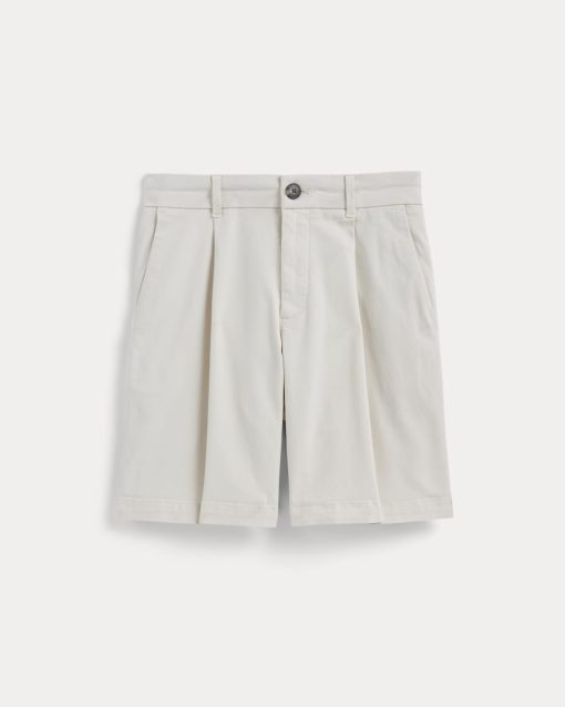 Alternative view of The Pleated Chino Short | Birch