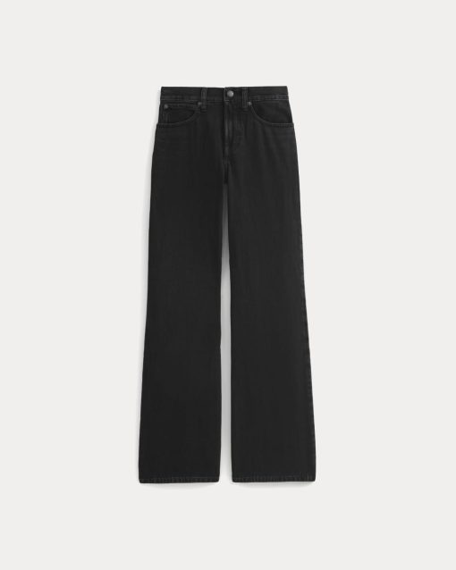 Alternative view of Relaxed Mid-Rise Bootcut Jean | Black