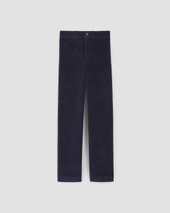 Alternative view of The Corduroy Wide-Leg Pant | Navy