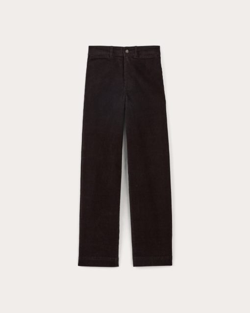 Alternative view of The Sailor Pant in Corduroy | Black
