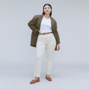The Cheeky Hourglass Jean | Ecru | 28.5 Inseam