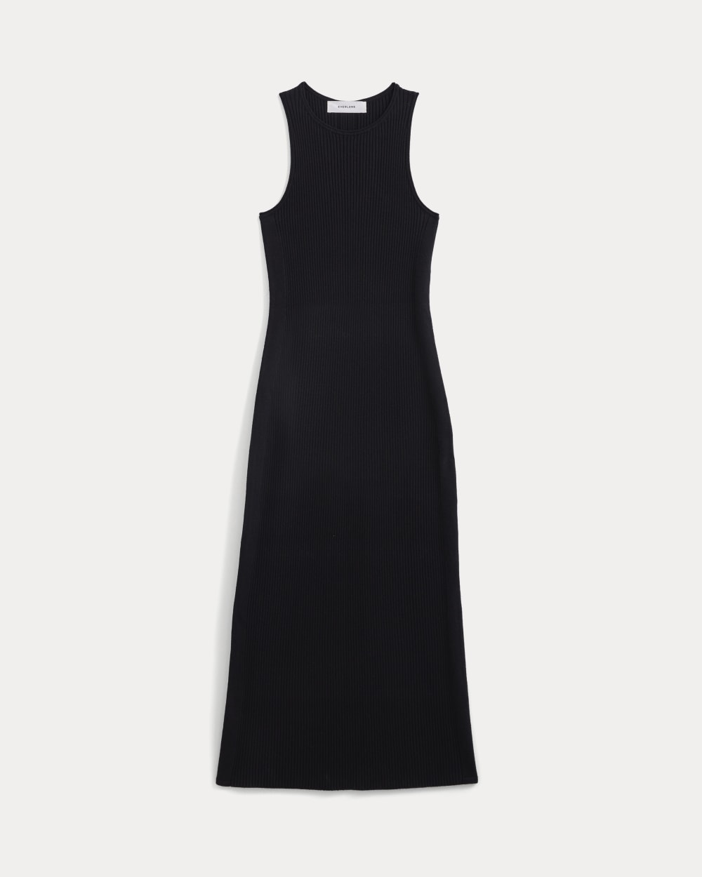 Cutaway Ribbed Midi Dress | Black - Image 2