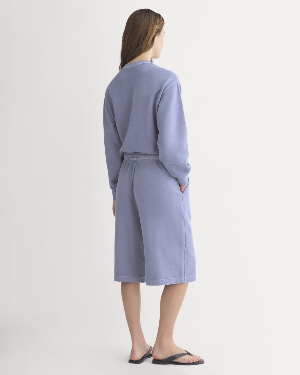 Lightweight Terry Long Shorts | Velvet Morning Garment Dye - Image 5