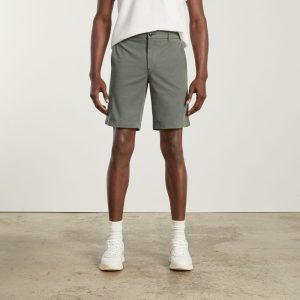 Alternative view of The 9 Slim-Fit Performance Chino Short | Pewter Green