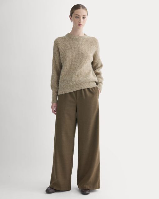 The Pull-On Trouser in Tailor Twill | Heathered Cocoa