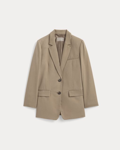 Alternative view of The Oversized Blazer in Buttersmooth | Ash Brown