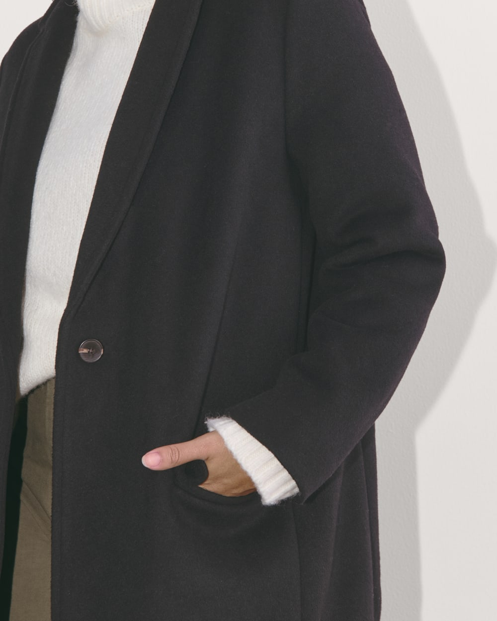 The Topcoat in Wool | Black - Image 5