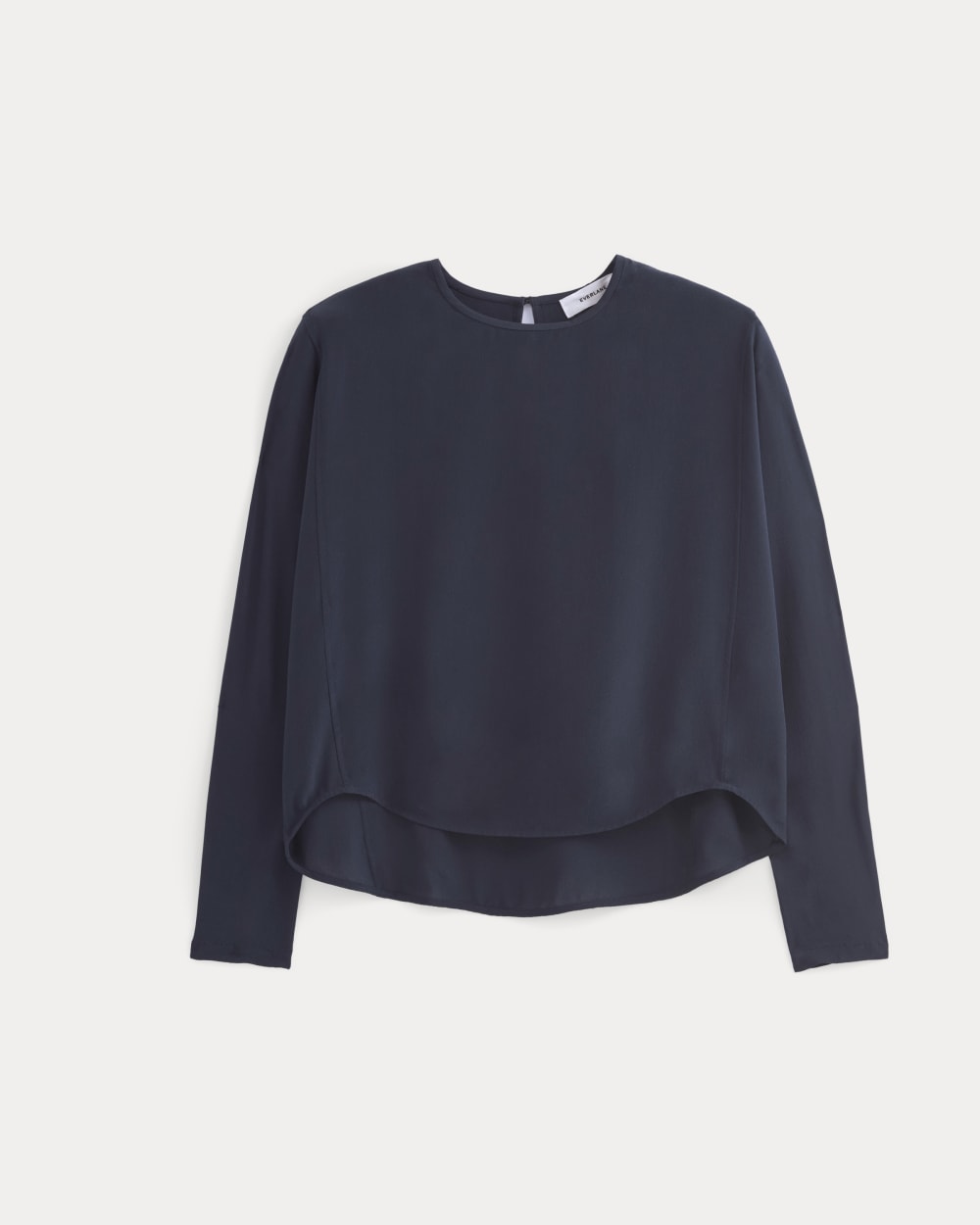 Dolman Top in Washable Silk | Navy - Image 2