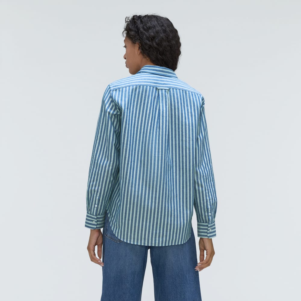 The Must-Have Oxford Shirt | Lapis Blue / Bright Jade / Optic White - Image 3