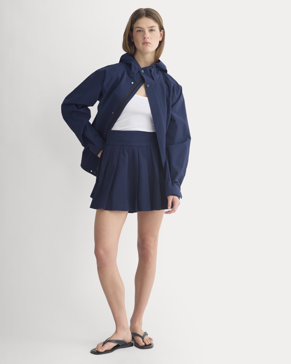 Utility Pleated Mini Skirt | Navy - Image 4