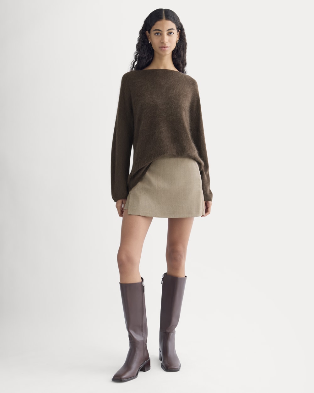 Lush Cashmere Boatneck Sweater | Raven - Image 4