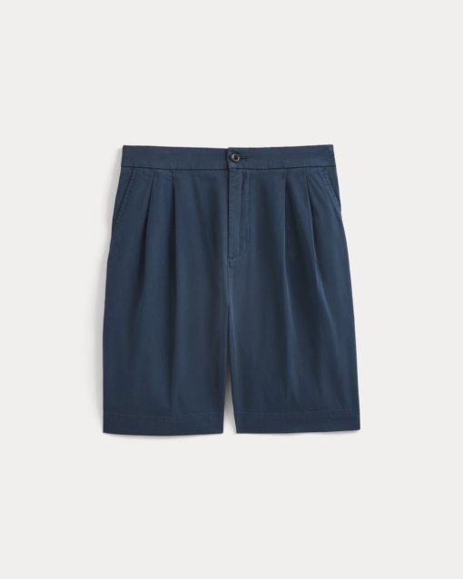 Alternative view of Pleated Easy Short | Midnight Navy