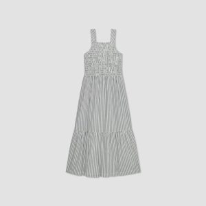 Alternative view of The Smock Dress | Black / Bone