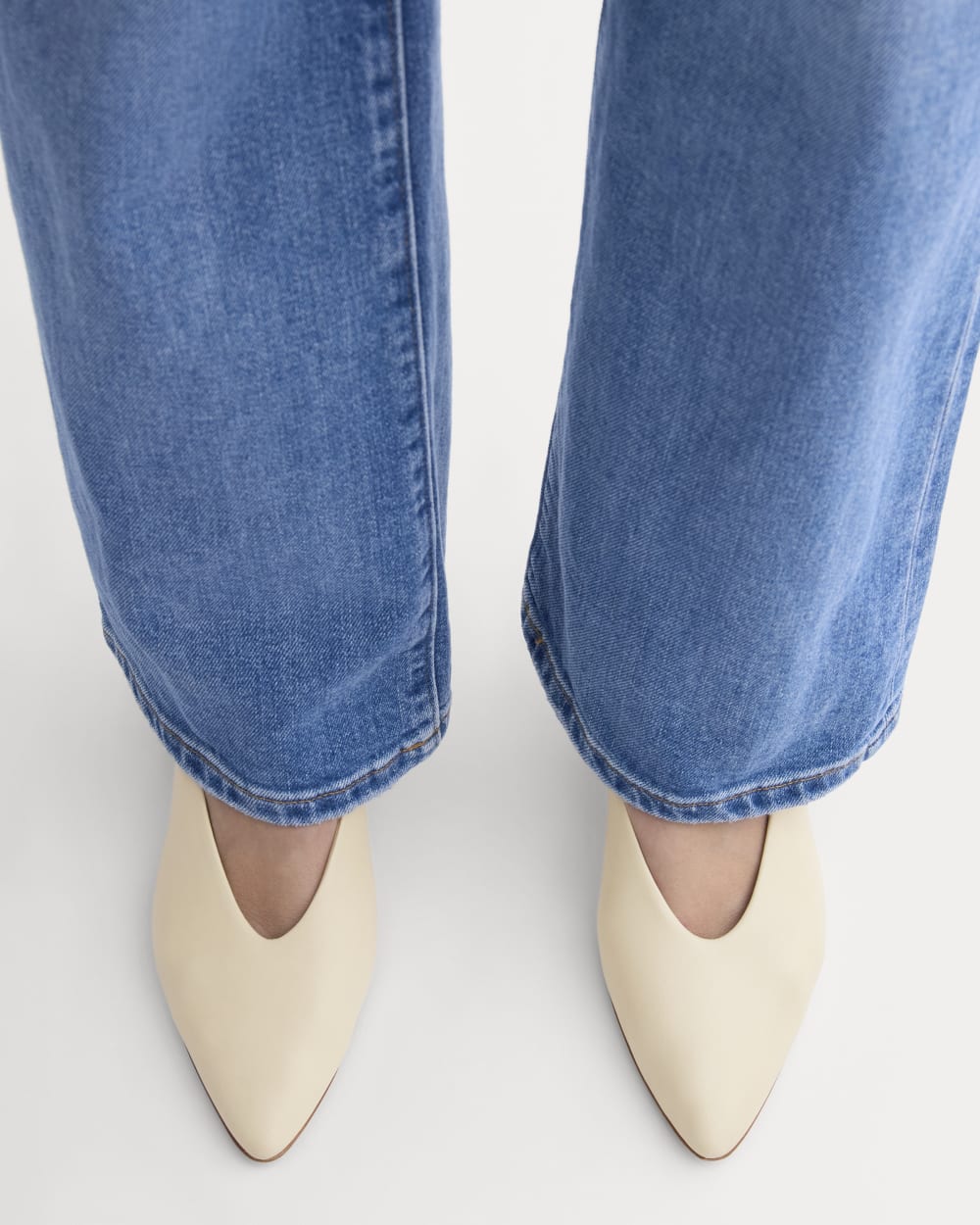 Made in Italy Almond-Toe Pump | Crema - Image 8